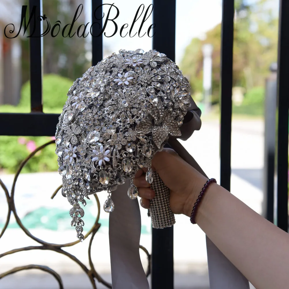 Роскошные свадебные букеты со стразами Modabelle украшенные цветы | Свадьбы и