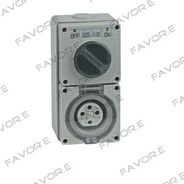 * Комбинированный трехфазный 4 Контактный Выключатель и Розетка 56CV420 20 А|socket a|switch