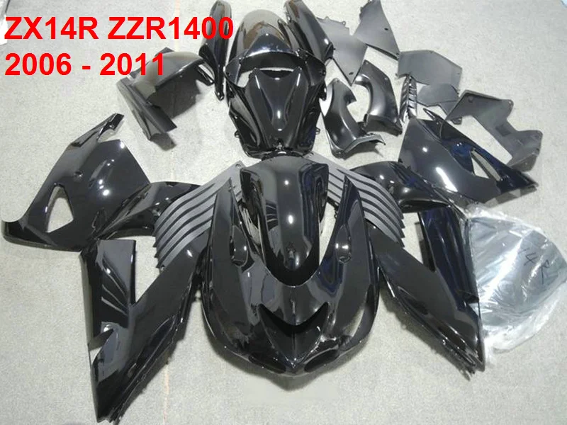 Черный обтекатель для Kawasaki ZX-14R Ninja 2006 2007 2008 2009 синий комплект обтекателей (ZX14R) xl36 |