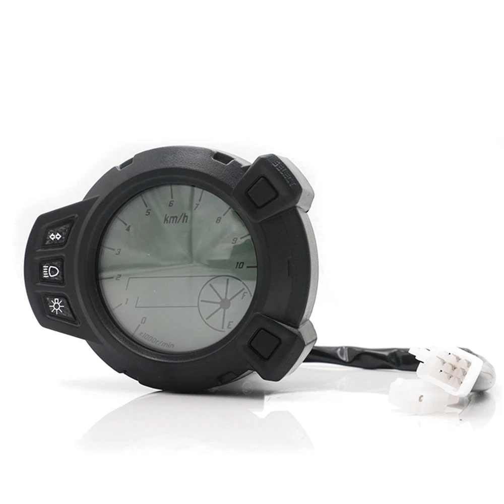 Бесплатная доставка мотоциклетные инструменты 10000 RMP ЖК дисплей Спидометр