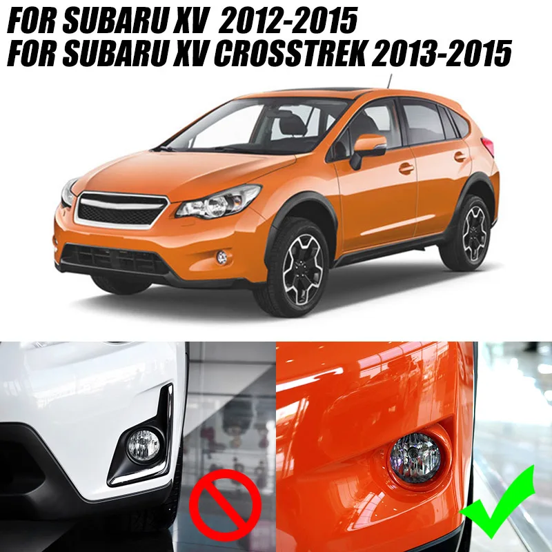 Для Subaru XV Crosstrek 2012 2013 хромированный передний противотуманный светильник, противотуманный светильник, накладка, ободок, кольцо, литье, Стайлинг автомобиля