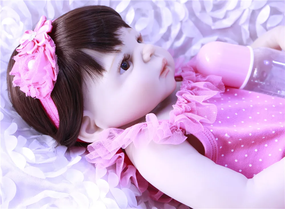 Dollmai blue eyes 23 дюйма полностью силиконовый винил bebe-reborn ручная работа Детская
