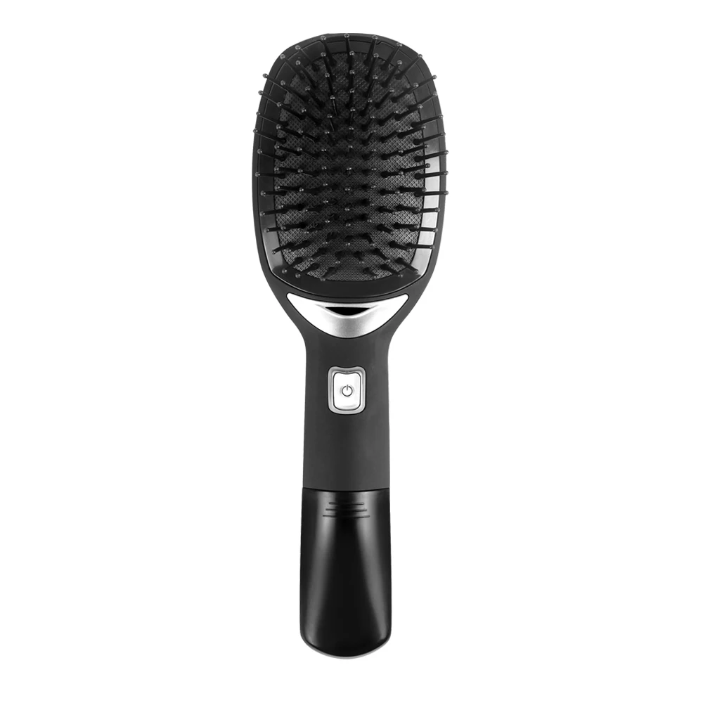 black with handle 2,0 ионная электрическая расческа, портативная ионная расческа для волос, сильная отрицательная ионная расческа для выпрямления волос, Антистатическая Волшебная щётка для волос - Color: black with handle
