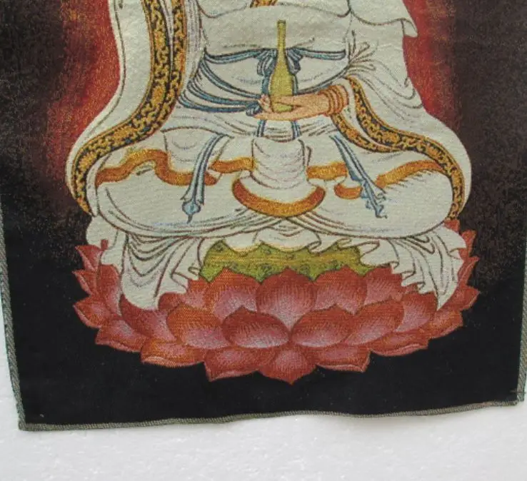 

Silk embroidery thangka goddess guanyin in Tibet and Nepal