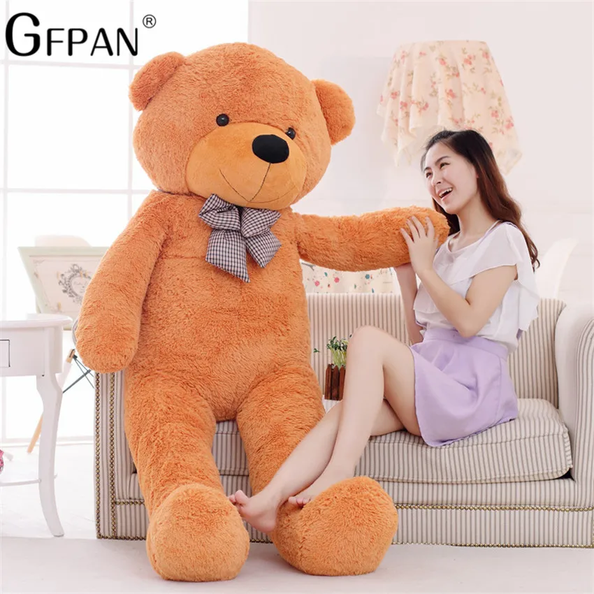 1PC 140cm,160cm Big Size Classic Teddy Bear Plush Skin High Quality Low Price Bear Coat Birthday Gift Valentine Gift For Girls