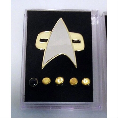 Звезда Voyager Коммуникатор Trek металлические значки Pin & Rank Pip/Pips 6 шт набор Косплей
