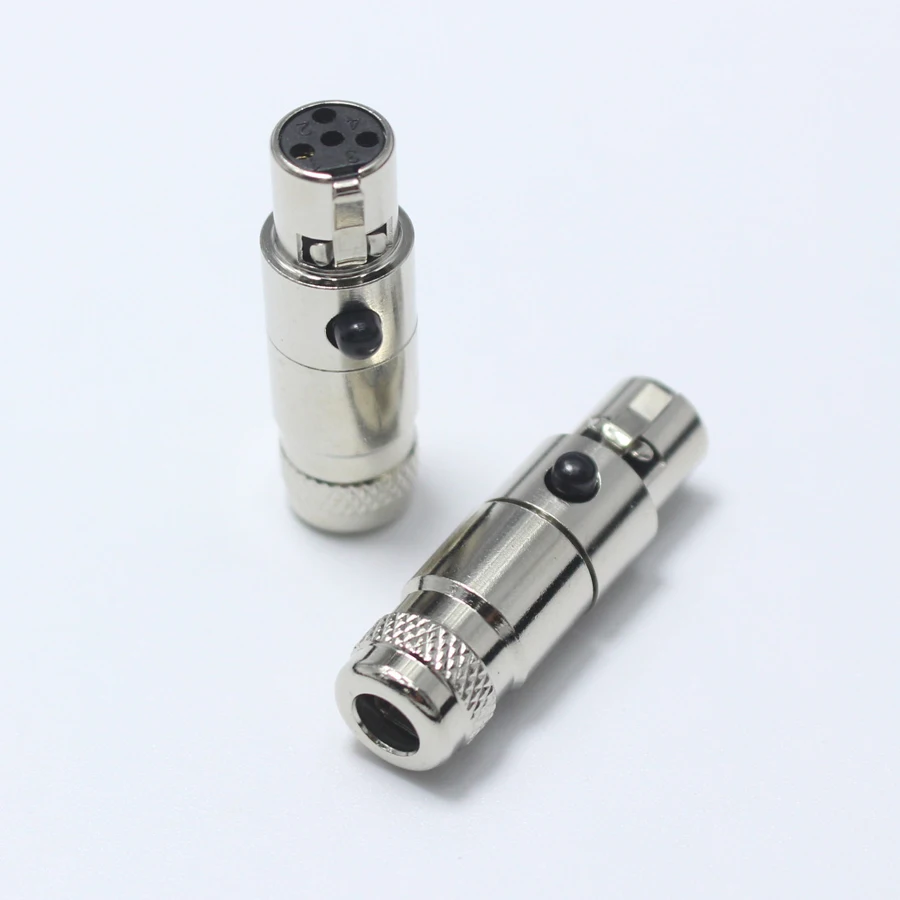 1 шт. металлический разъем для микрофона Mini XLR 4 Pin гнездовой маленький P адаптер