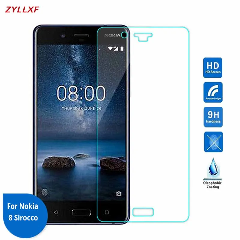 Для Nokia 8 7 6 2 Защитная пленка из закаленного стекла 9H 2.5D Премиум для экрана на TV-1012