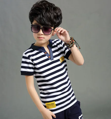 Костюм с короткими рукавами для мальчиков 2016 г. новая летняя детская