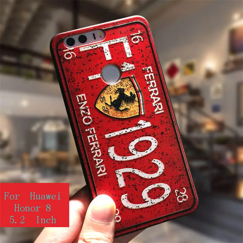 Чехол для Huawei Honor 8 чехол мягкий 3D рельефный рисунок с рисунком силиконовый чехол задняя крышка мобильного телефона чехол бампер 5,2 ''Coque - Цвет: NO 2