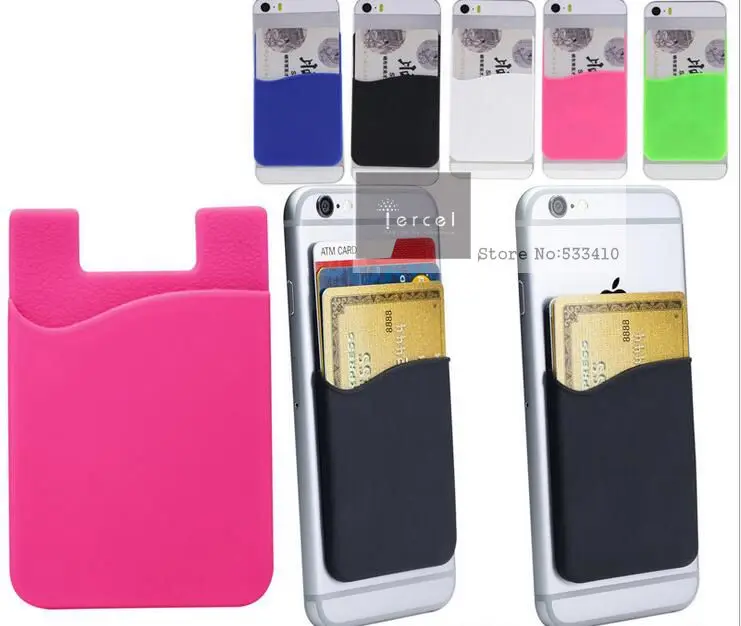 800 шт./лот оригинальный логотип 3 м силиконовый кошелек стикер для сотового