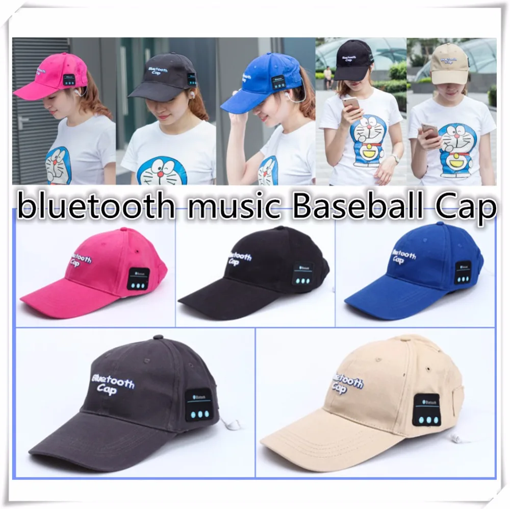 portable bluetooth earphone Headphone Headset Speaker Cotton Wireless Baseball Hat Music Cap For Women Men Casual Caps 5 Colors |