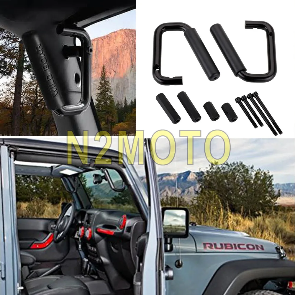Черная поручня передняя 4 дверь жесткая ручка для Jeep Wrangler JK 2007 2017 Rubicon Sahara Sport
