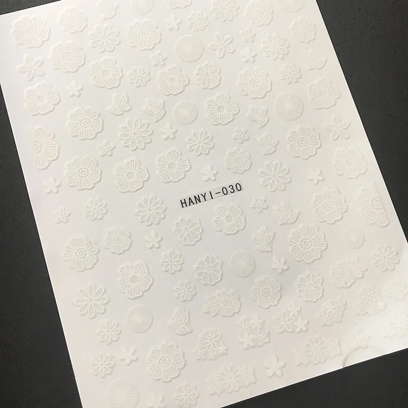 Hanyi-30 Новейшие 3d наклейки для дизайна ногтей SOLONAIL hanyi-19 flower-19 Stamp шаблон Переводные картинки инструмент DIY Инструменты для украшения ногтей - Цвет: Hanyi-30