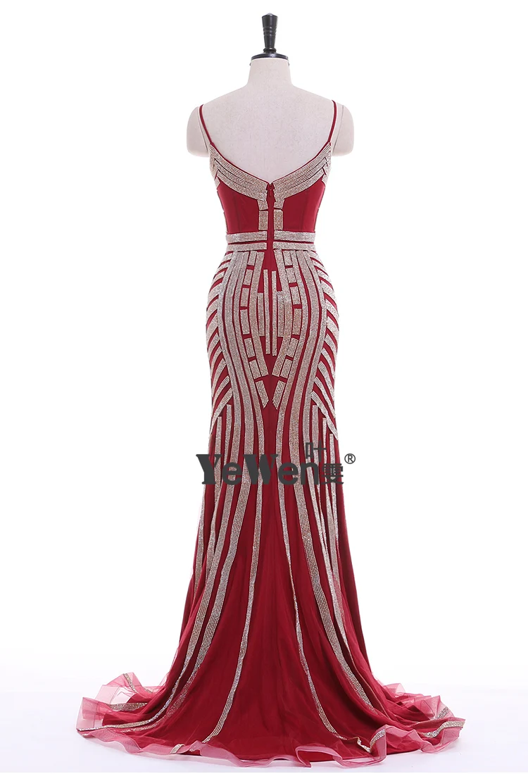 Robe De Soiree, вечерние платья русалки, Длинные вечерние платья золотого, красного, королевского, синего цвета с кристаллами, африканские вечерние платья для выпускного вечера, вечернее платье