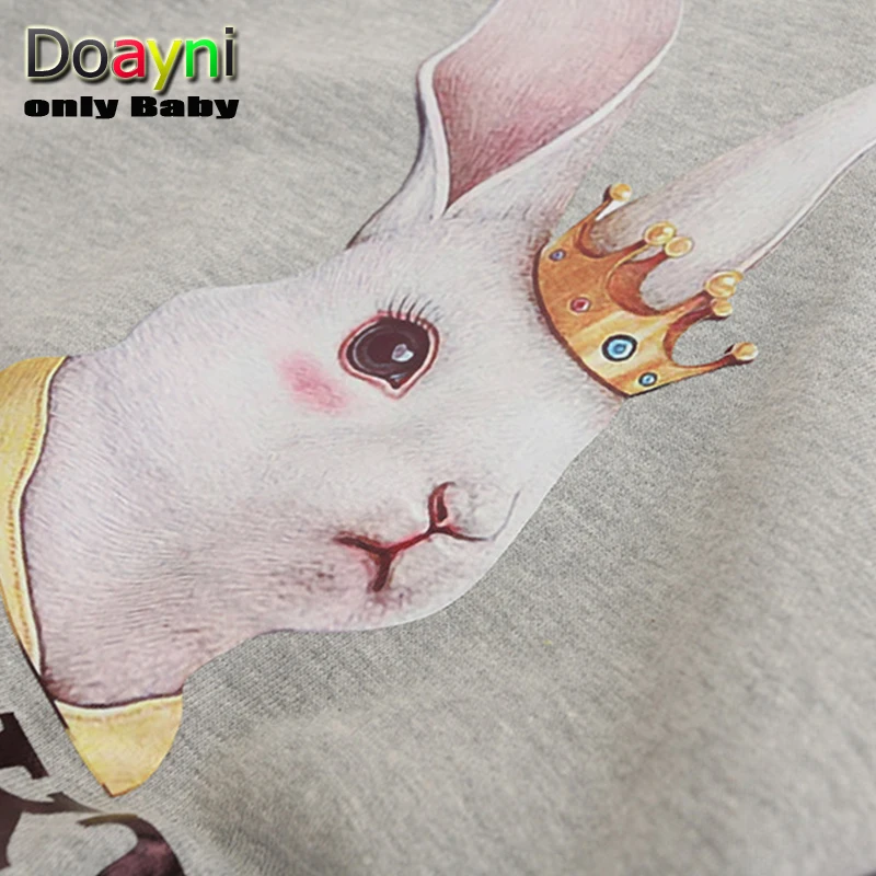 Doayni Baby Autumn Hooded Cartoon Rabbit Sweater Stitching Long Sleeve Dress Activites Girls Clothing Purple Yellow | Детская одежда и
