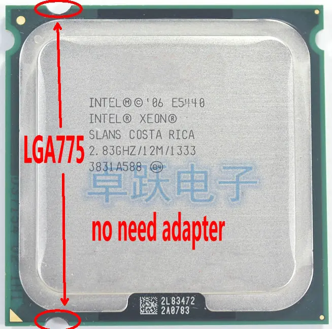 Процессор INTEL XEON E5440 2 83 ГГц/12 м/1333 МГц/ЦП аналогичный ЦП LGA775 Core Quad Q9550 работает на