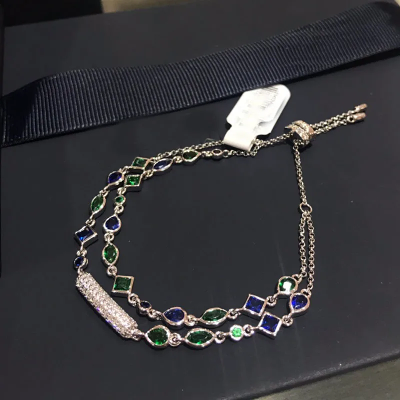 

UMGODLY Luxury Candy Colors Bracelet Beautiful Cubic Zirconium Fashion Bangles Women Party Jewelry Gift New Arrival