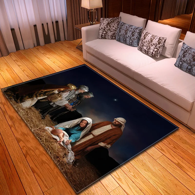 3D Новогоднее украшение мягкие ковры для детской комнаты игровой коврик фланель