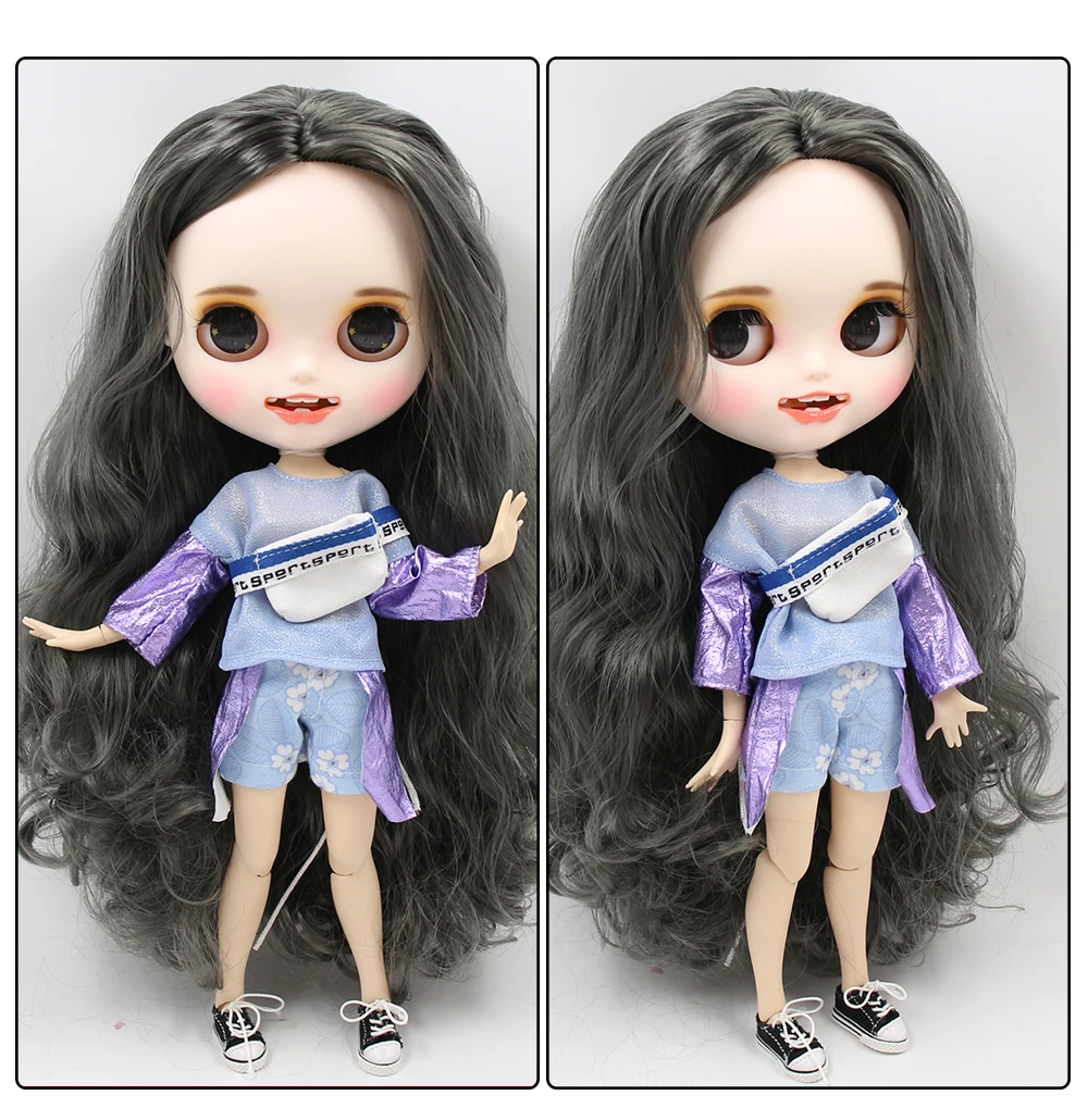 ICY factory шарнирная кукла blyth toy индивидуальные лицо с зубами белая кожа сустава тела пользовательские куклы 30 см