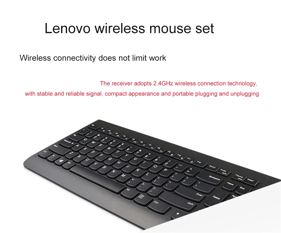 Lenovo 4x30M39458 клавиатура ультра-тонкая шоколадная Беспроводная клавиатура мышь набор ноутбуков desktopPC Бесшумная Водонепроницаемая игровая офисная мышь