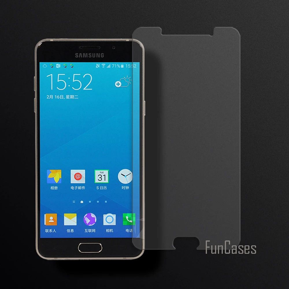 HD закаленное стекло для Samsung Galaxy A5 2016 A510 Защитная пленка 0 26 мм 2.5D изогнутый