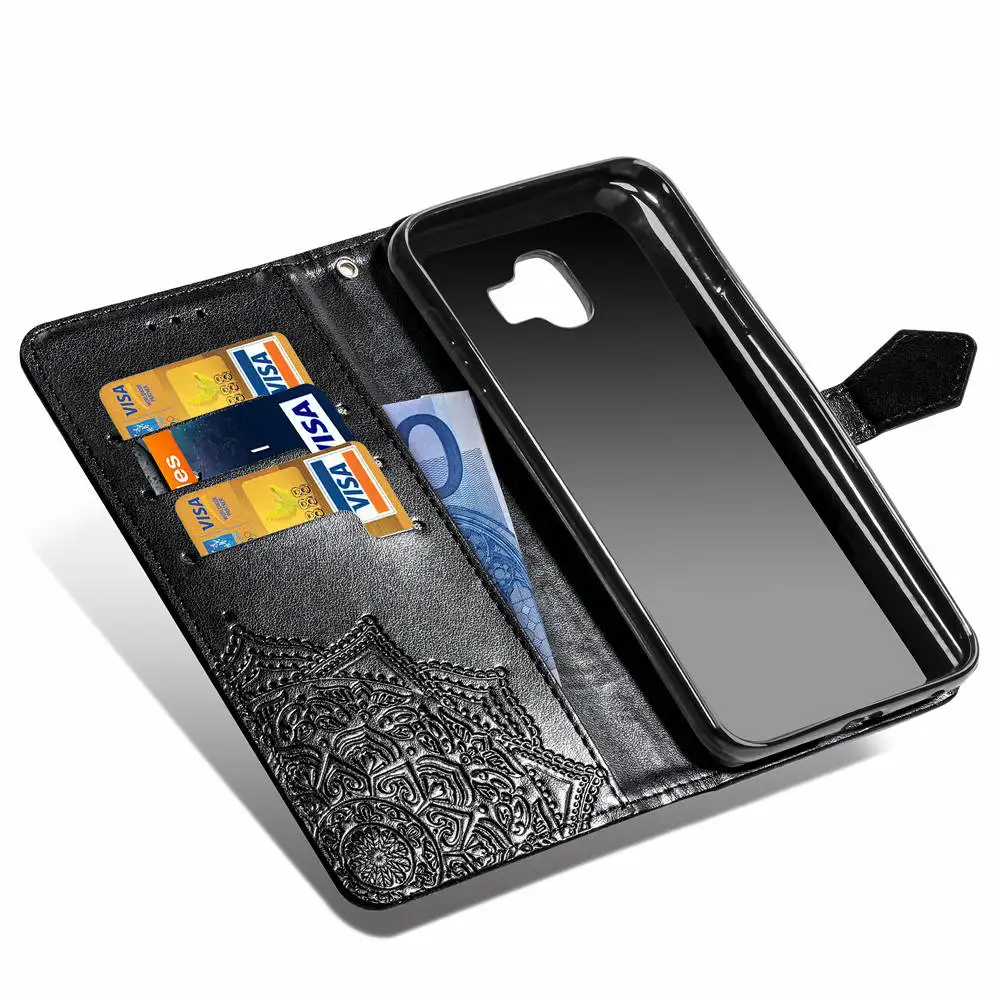 Кожаный чехол-кошелек с откидной крышкой для Samsung Galaxy J2 Pro 2018 J 2 Core Prime J2core SM G532 J260 J250