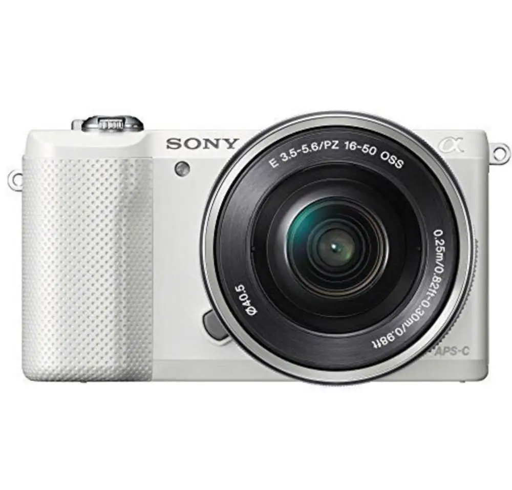 Sony A5000 беззеркальная цифровая камера с объективом OSS 16-50 мм/б/у - Цвет: Белый