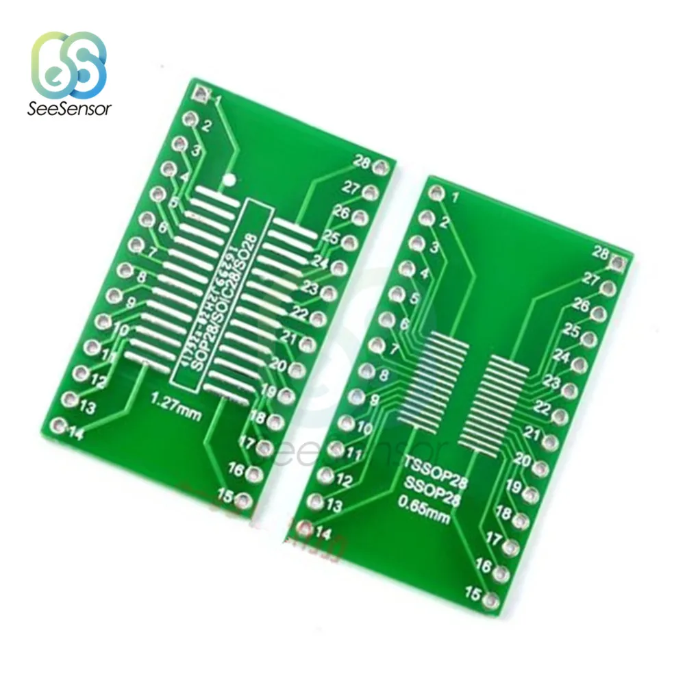 SOP28 SSOP28 TSSOP28 к DIP28 адаптер преобразователь печатная плата 0 65/1 27 мм M | Инструменты