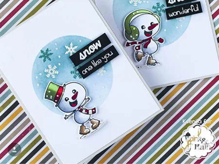 TPP милый Детский Снеговик Детские прозрачные резиновые штампы/Детские штампы и