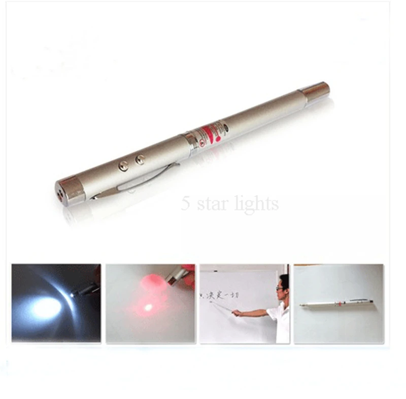 

LED Flashlight telescopic baton truncheon self defense Multi function laser pen pointer whip red laser pointer teaching stick