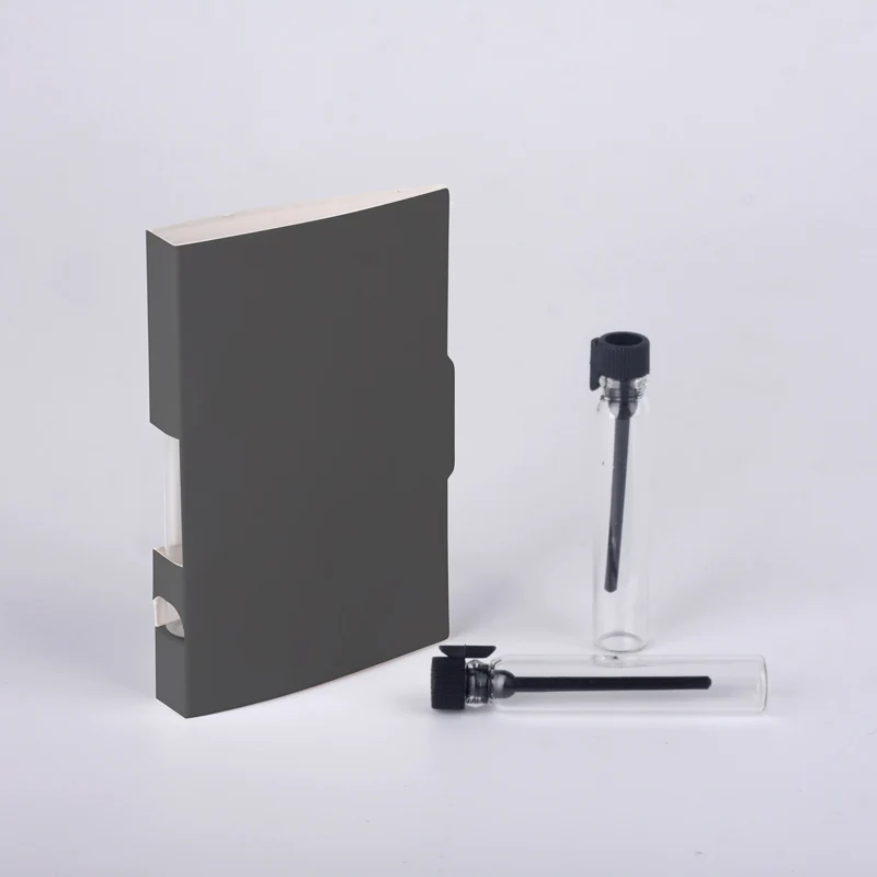 Black top BLACK card 100 шт./лот 2 мл флакон-капельница флакон духов с бумажной картой образец многоразового использования флакон духов душистые пробирки флаконы - Цвет: Black top BLACK card