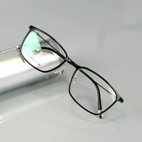 fashion square glasses frame men plastic titanium eyeglasses glasses frame women computer goggles metal legs oculos de grau