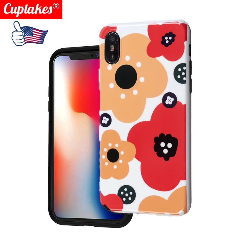 Роскошный Глянцевый мраморный цветочный чехол для iphone X XR XS Max Блестящий Мягкий