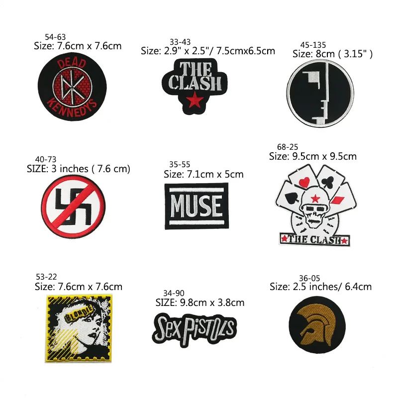 Логотип CLASH Star Blondie почтовая марка Dead Kennedys анти-расизм анти-факсистская война вышитая музыкальная группа Железный патч