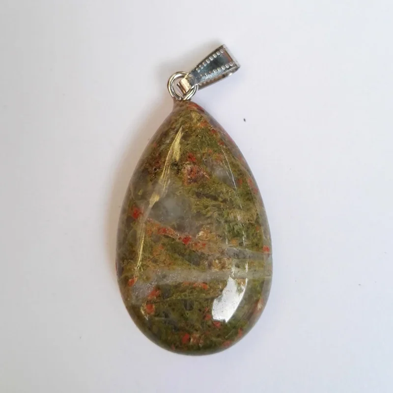 Оптовая продажа 10 шт. подвески из натурального камня большая капля воды Подвески