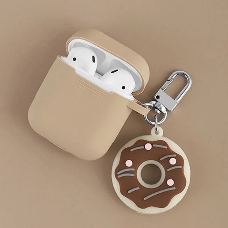 Симпатичный мягкий силиконовый чехол для наушников Apple Airpods Bluetooth аксессуары