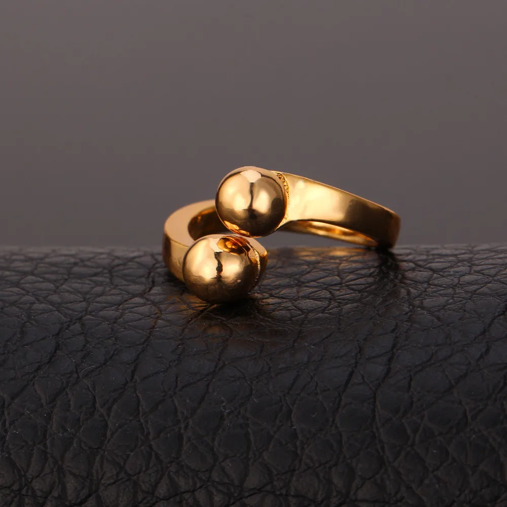 U7 Позолоченное Кольцо Ювелирные Изделия Круглое Обручальное Перстень Для Женщин