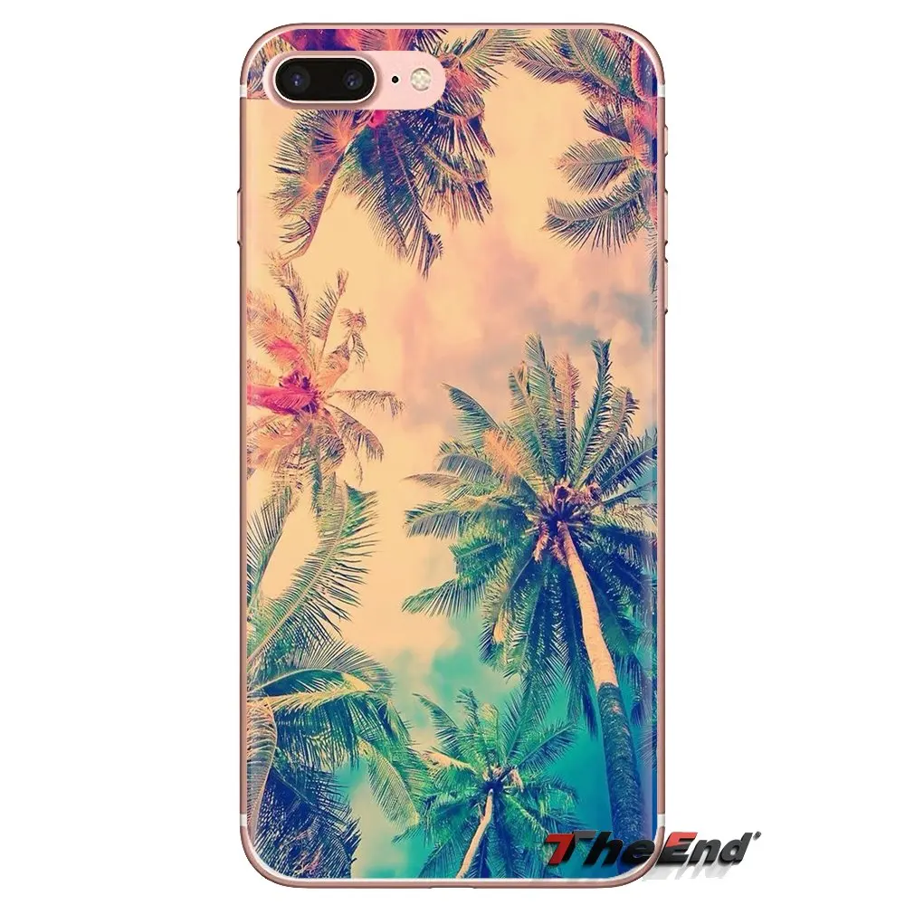 Мягкие прозрачные чехлы для LG Spirit Motorola Moto X4 E4 E5 G5 G5S G6 Z Z2 Z3 G2 G3 C Play Plus Mini Aloha Palm Trees |