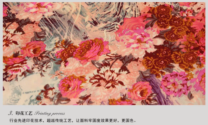 Плюс размер чистый шелк принт ночная рубашка бренд 100% тутового шелкопряда