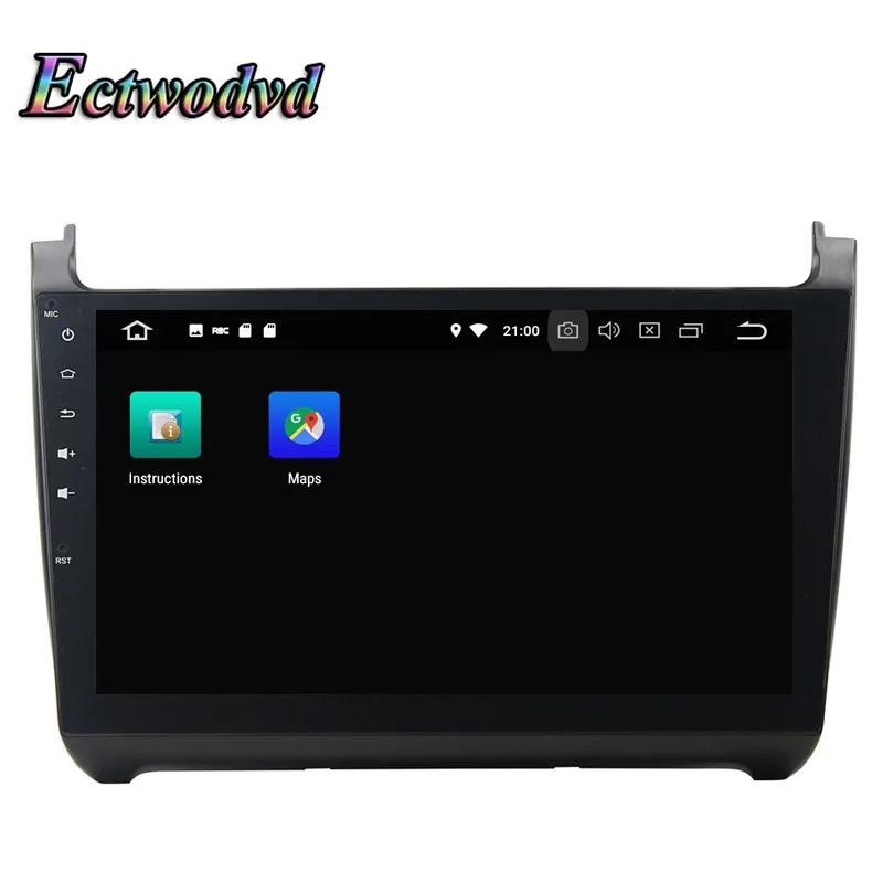 Ectwodvd Octa Core 4G Android 8.0/Quad 7.1 Car DVD GPS Navigation for VW Polo 2015 Radio Tapes | Автомобили и мотоциклы