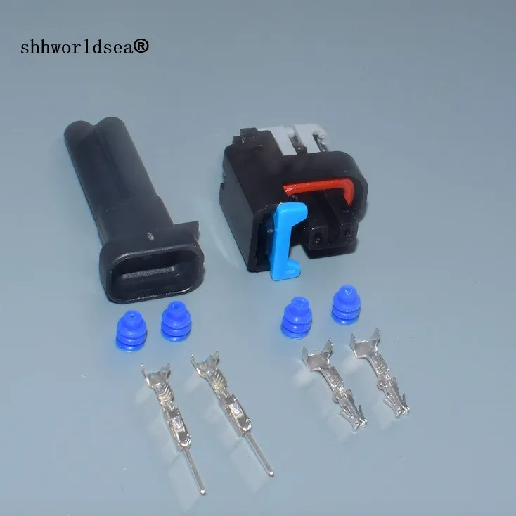 Shhworldsea EV6 2 контактный разъем 0 6 мм Автомобильный топливный стандарт