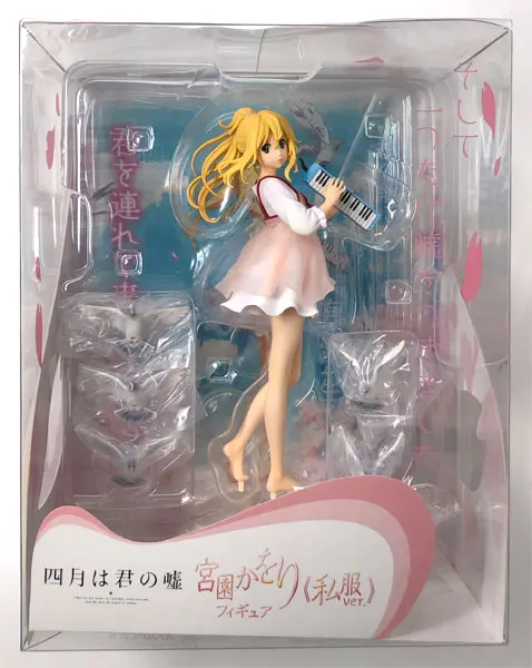 Аниме ваша ложь в апреле Miyazono Kaori клавиатура Ver масштаб 1/8 окрашенная ПВХ фигурка
