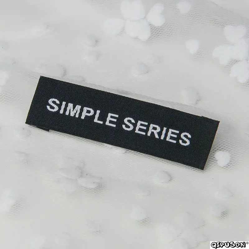 DH031 логотип на заказ брендовые тканые этикетки для одежды одежды|Этикетки одежды|