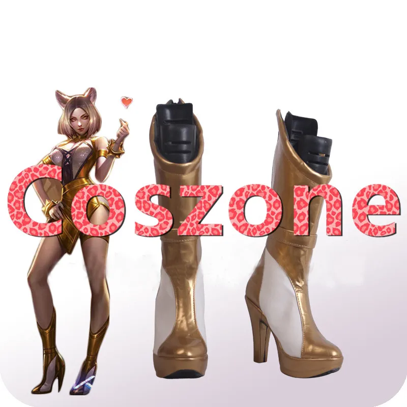 Ботинки на высоком каблуке LOL KDA Prestige Edition Ahri обувь для косплея аксессуары костюма