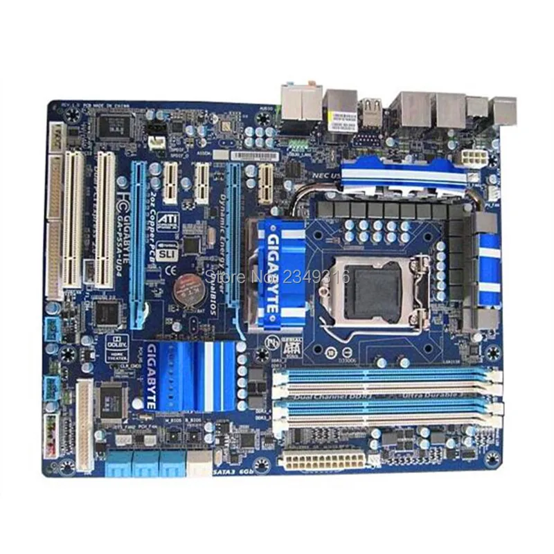 Оригинальная материнская плата для Gigabyte GA-P55A-UD4 P55A-UD4 1156 DDR3 16G для i5 i7 cpu P55 настольная материнская плата
