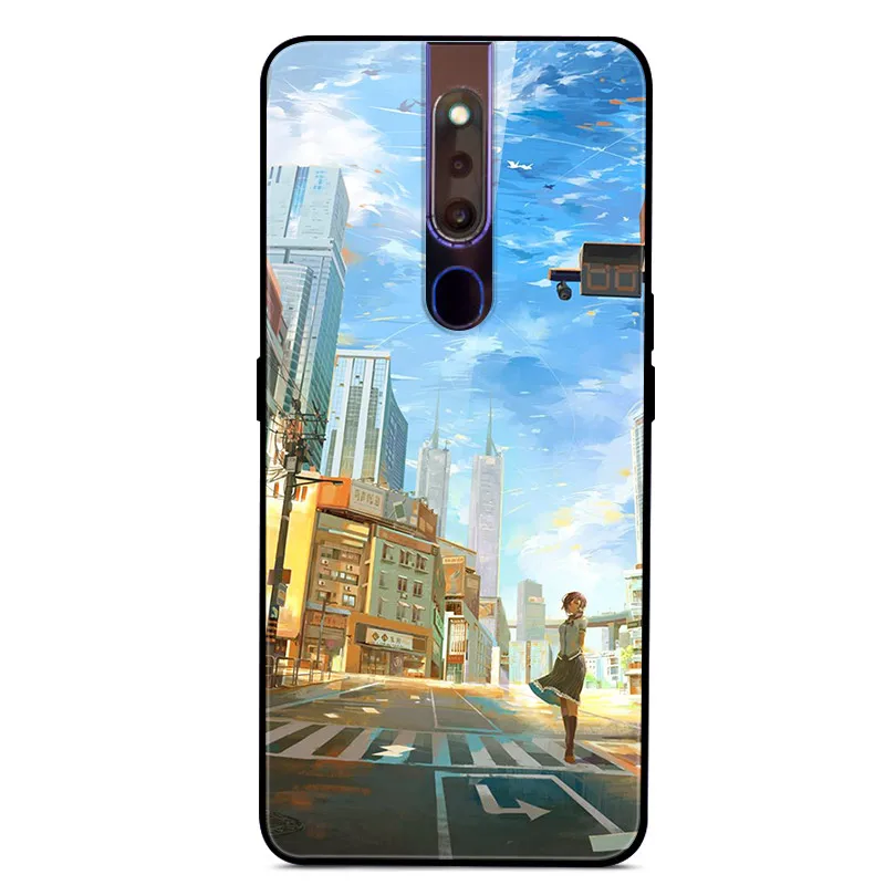 13 6,5" для OPPO F11 Pro чехол закаленного стекла задней панели жесткий чехол для OPPO F11 Pro F11Pro F 11 Pro чехол OppoF11Pro крышка бампера - Цвет: 13