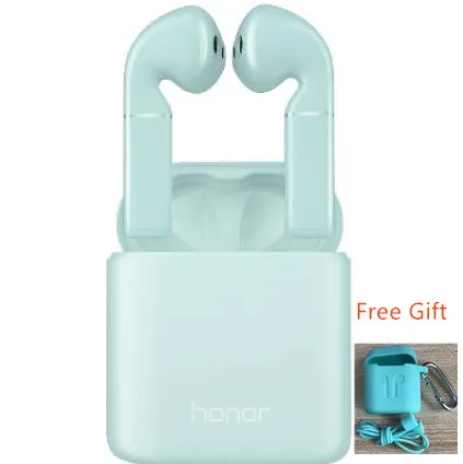 Flypods green HUAWEI honor FlyPods Беспроводная Bluetooth Водонепроницаемая гарнитура наушники поддерживает шумоподавление громкой связи микрофон с бесплатным подарком - Цвет: Flypods green