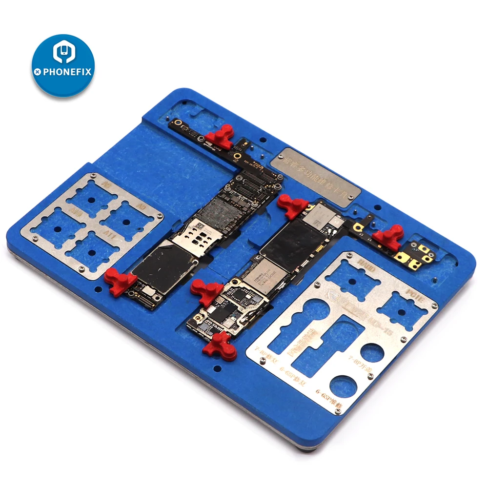 Держатель для телефона, PCB, ремонт, приспособление для iPhone 8, 8 P, 7, 7 P, 6 S, 6, материнская плата, BGA, удаление клея для ЦП, паяльный инструмент
