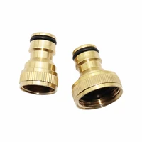 10 pcs 12 and 34 female thread copper quick connectors joints car washing tube fittings home garden watering irrigation tool